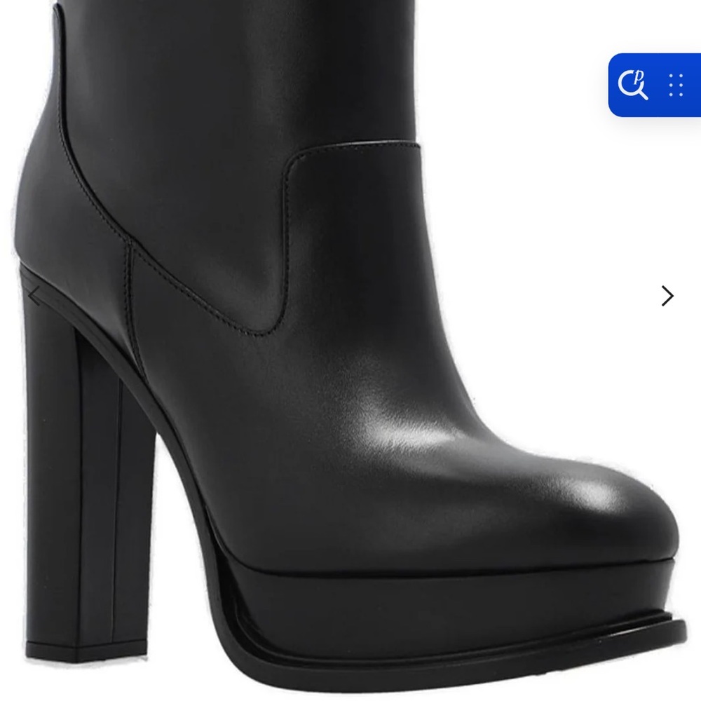 Alexander McQueen Black Heeled Boots